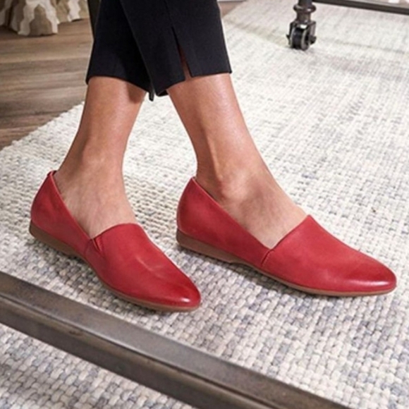 Dansko Larisa Loafer Flat Poppy Red Women's 9 - Picture 1 of 12